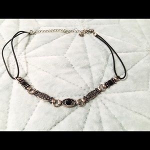 Black and Silver Choker